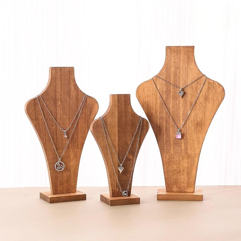 Body Jewelry Holder - Odłączany stojak na naszyjniki z drewna