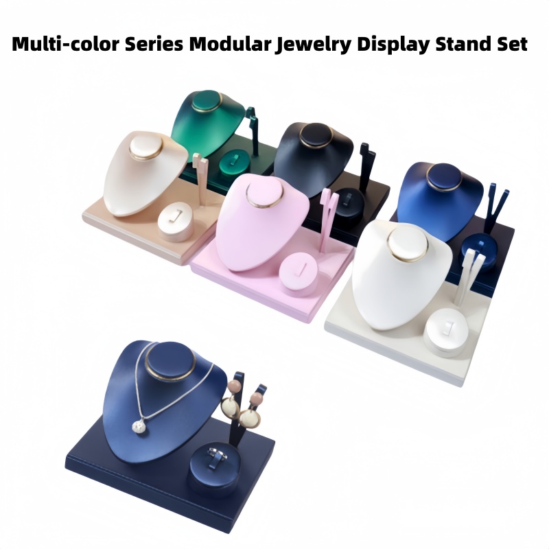 Body Jewelry Holder - Zestaw ekspozytorów na biżuterię, skórzane (PU)