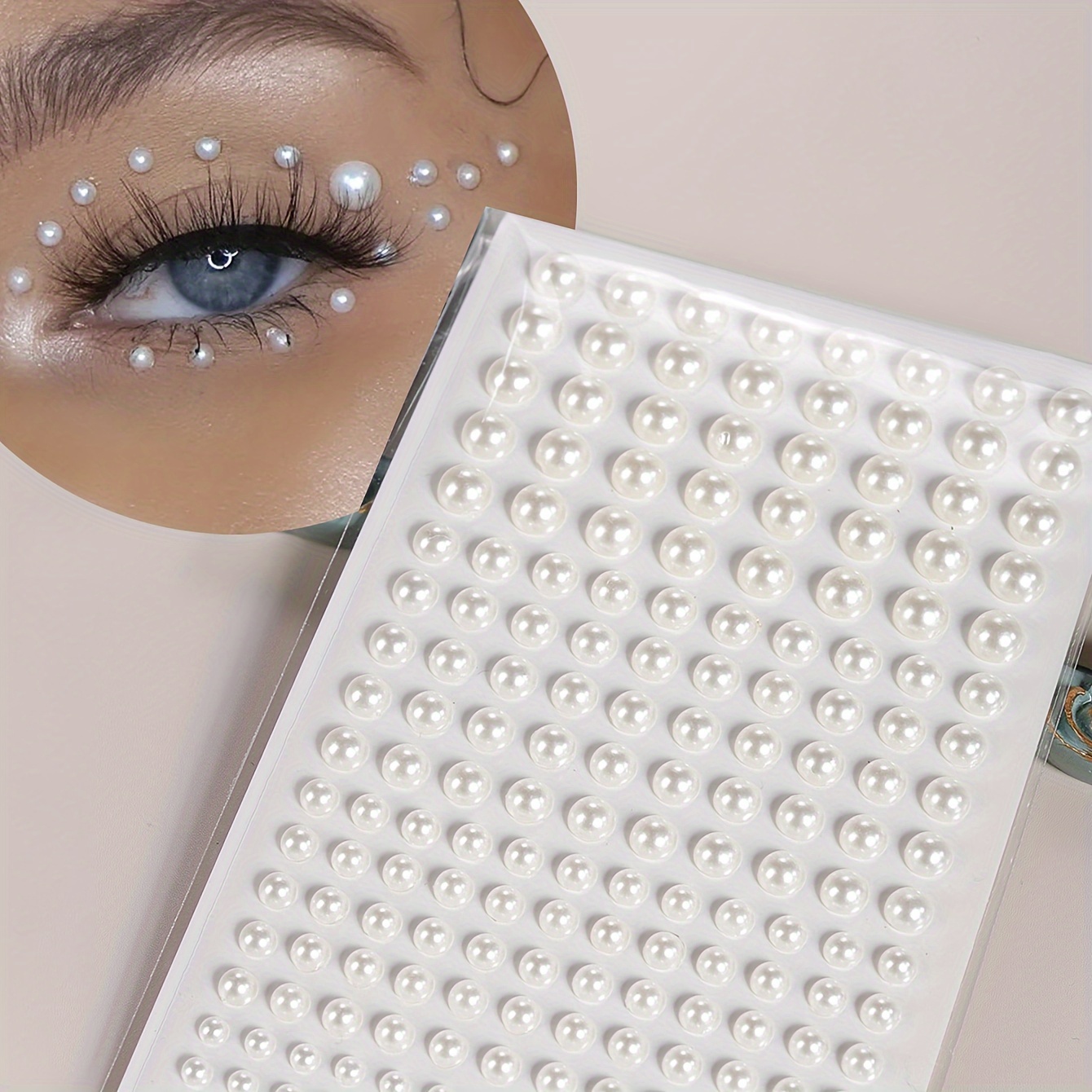 Body Jewelry Eyebrow - Fałszywe perły kobiety trójwymiarowe dekoracje twarzy