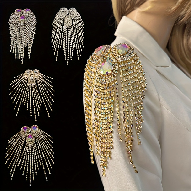 Body Jewelry Dress - Duży rozmiar, broszka z frędzlami w