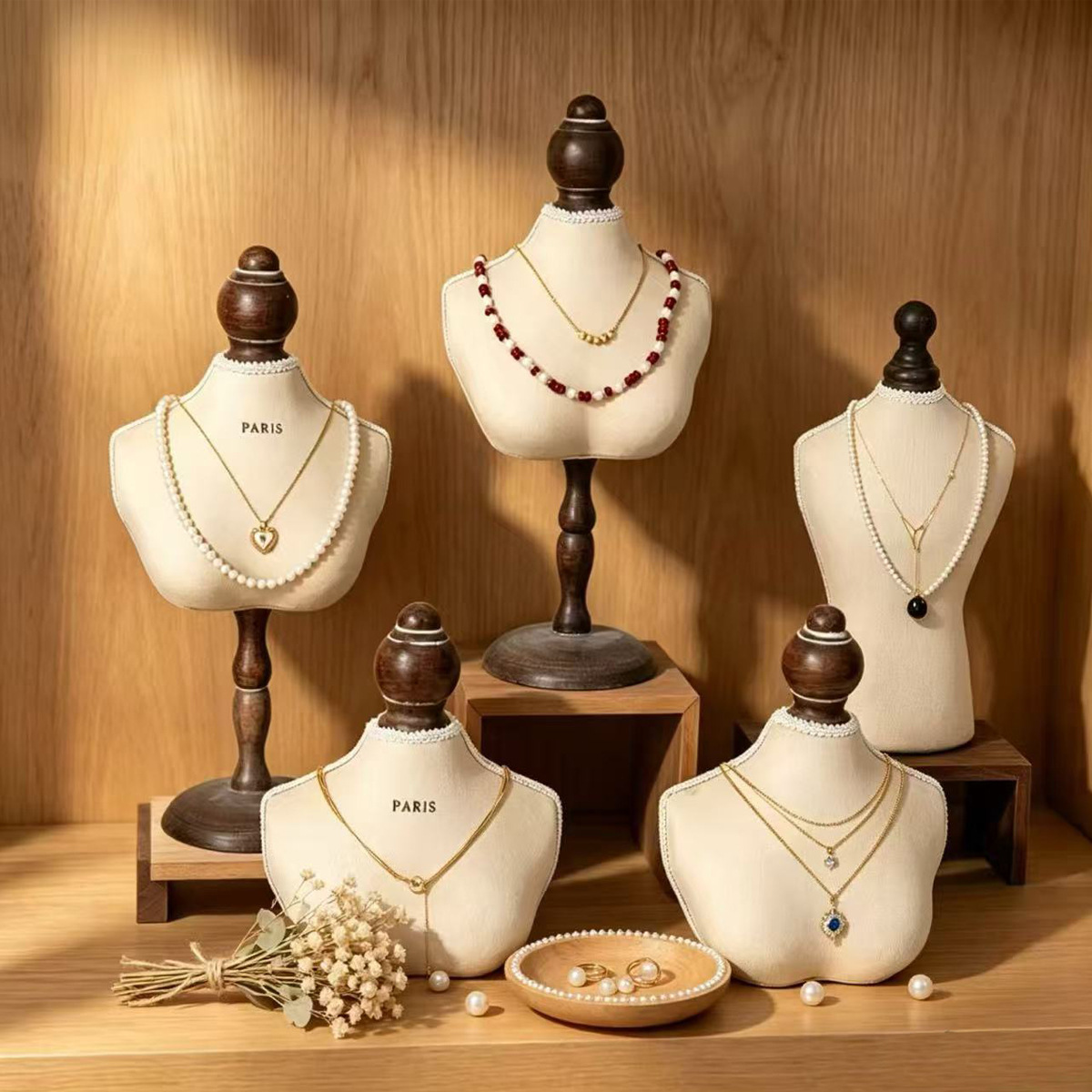 Body Jewelry Holder - Stojak na naszyjniki w stylu vintage