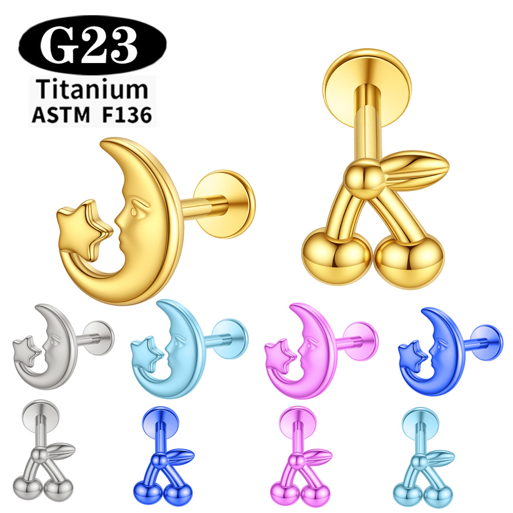 Body Jewelry Implant Grade - Implant Grade ASTM F136 Tytan Anodowany