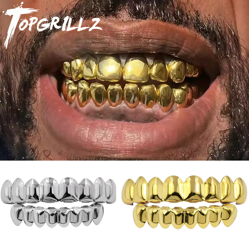 Body Jewelry Real Gold - Złote Srebrne Platerowane HIP HOP Grillzy