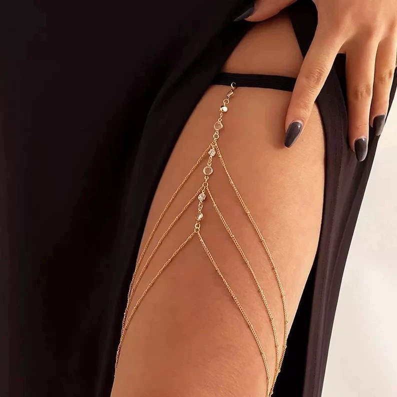 2025 Nowy Damski Boho Łańcusze – Body Jewelry Leg Chain recenzja i cena