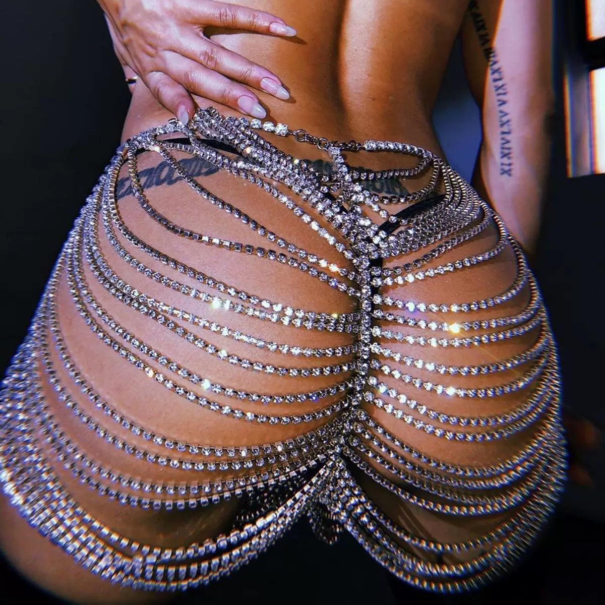 1 szt. Seksowna, modna spódnic – Body Jewelry Dress recenzja i cena