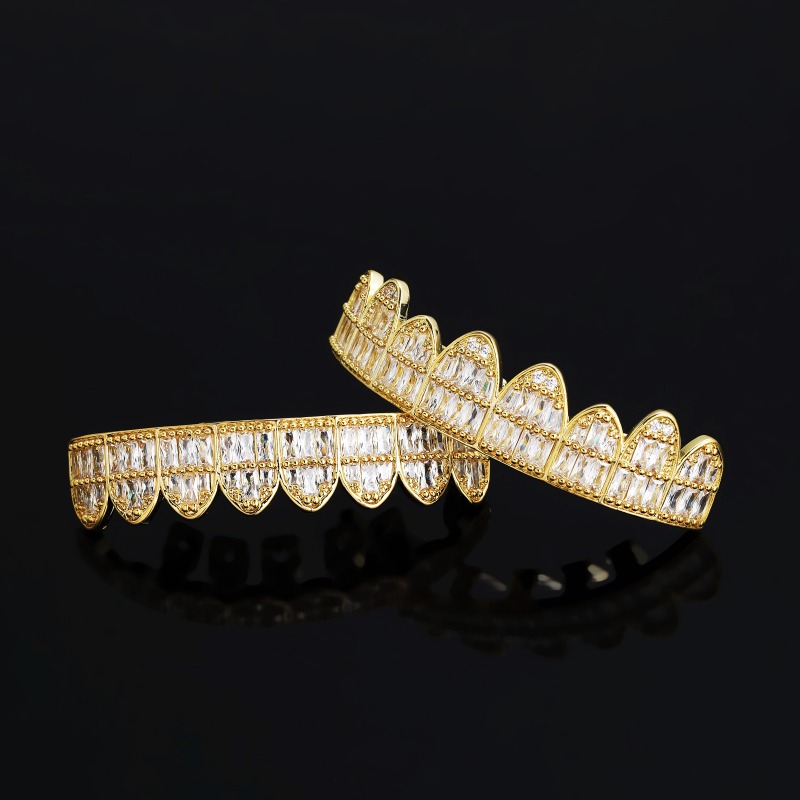 Hiphop oblodzony T kwadratowy  – Body Jewelry Real Gold recenzja i cena