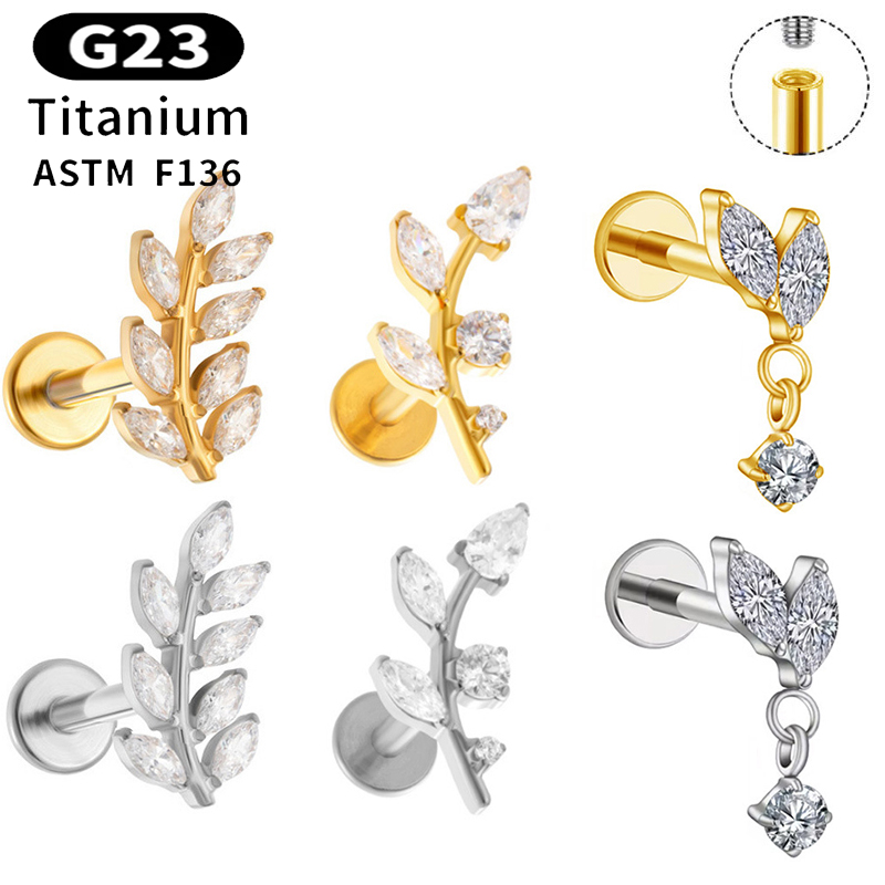 1 szt. Kolczyk do ucha z tytan – Body Jewelry Implant Grade recenzja i cena