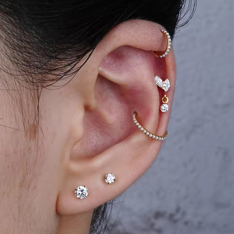 1 szt. Kolczyk do ucha z tytan – Body Jewelry Implant Grade recenzja i cena
