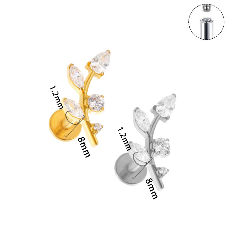 1 szt. Kolczyk do ucha z tytan – Body Jewelry Implant Grade recenzja i cena
