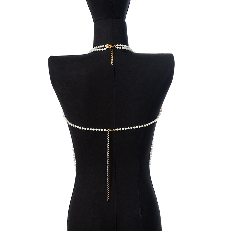 Perłowa sukienka łańcuch moda  – Body Jewelry Dress recenzja i cena
