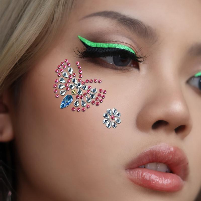 Naklejki 3D na oczy i twarz z  – Body Jewelry Eyebrow recenzja i cena
