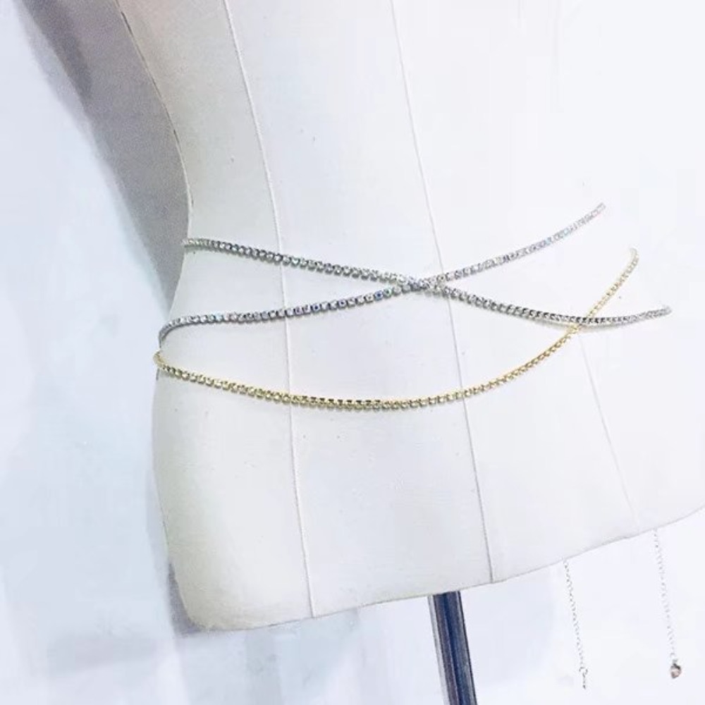 Seksowna, błyszcząca łańcuszek – Body Jewelry Outfit recenzja i cena