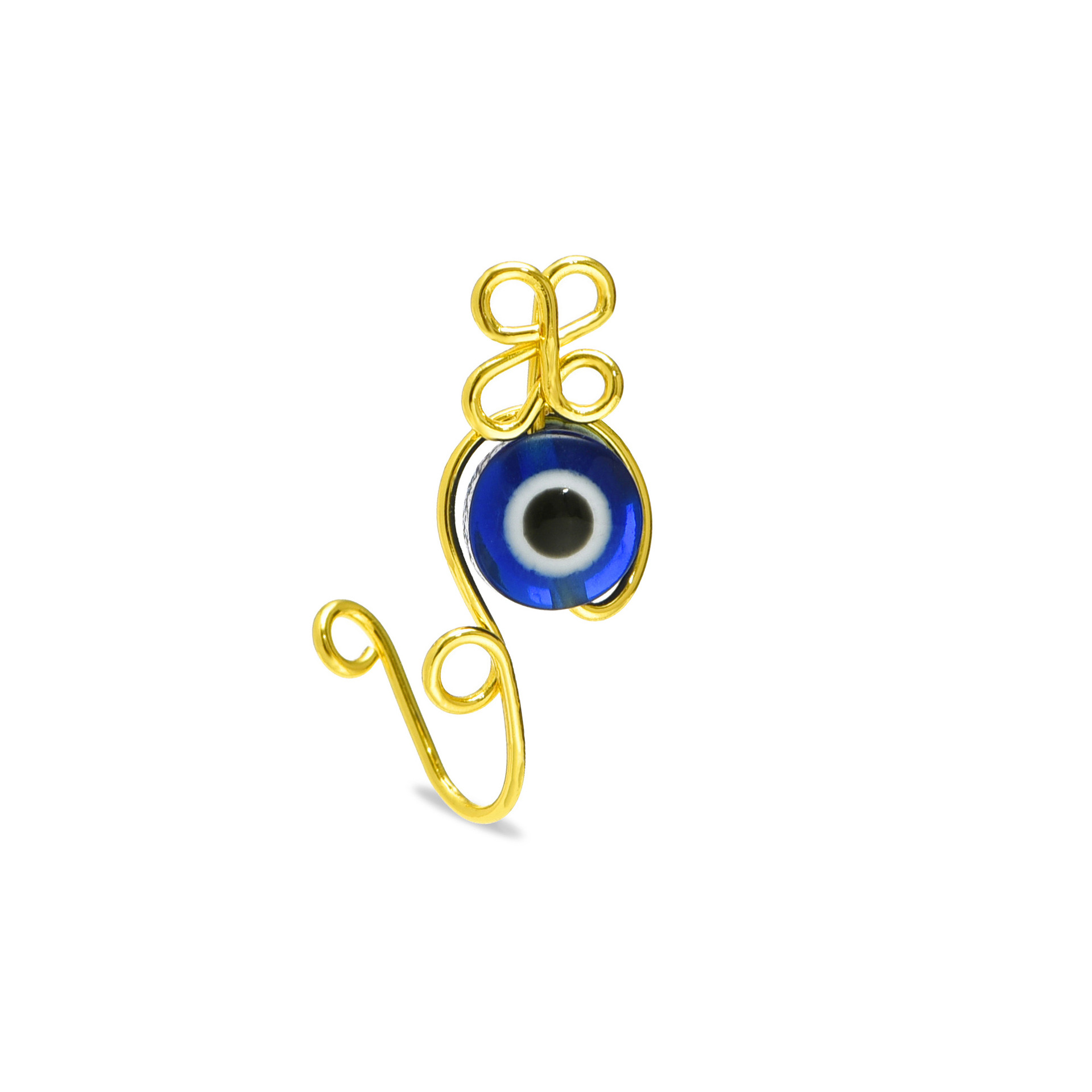 Evil Eye Nose Ring Handmade Co – Body Jewelry Real Gold recenzja i cena