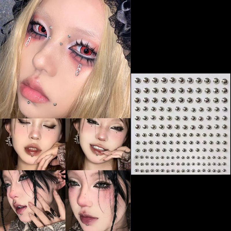 3D twarz oczy makijaż na impre – Body Jewelry Eyebrow recenzja i cena