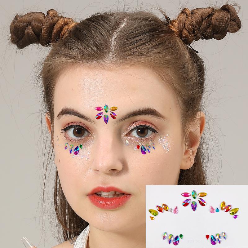 Naklejki na twarz z kryształka – Body Jewelry Eyebrow recenzja i cena