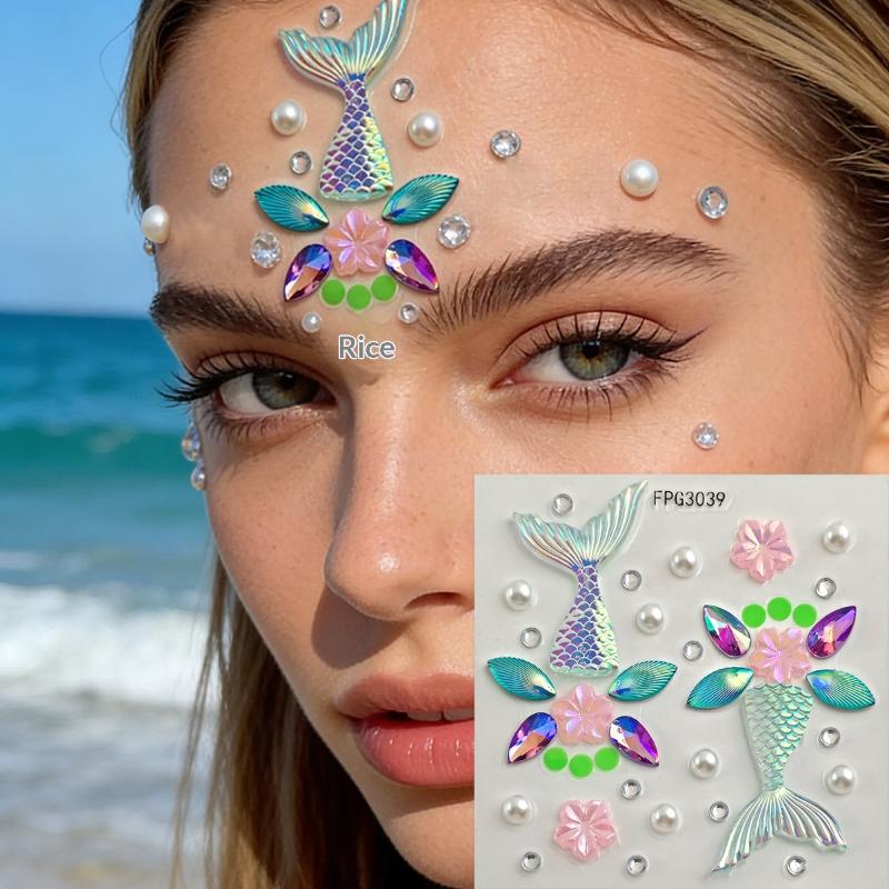 Naklejki na twarz z efektem sz – Body Jewelry Eyebrow recenzja i cena