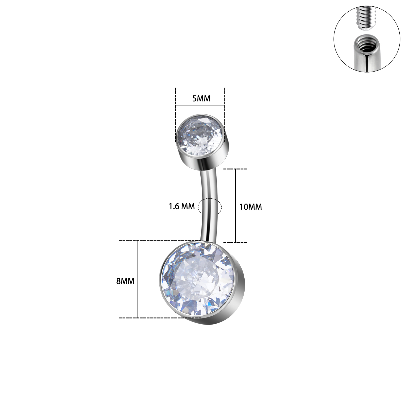 Implant klasy G23 tytan 14G gw – Body Jewelry Implant Grade recenzja i cena