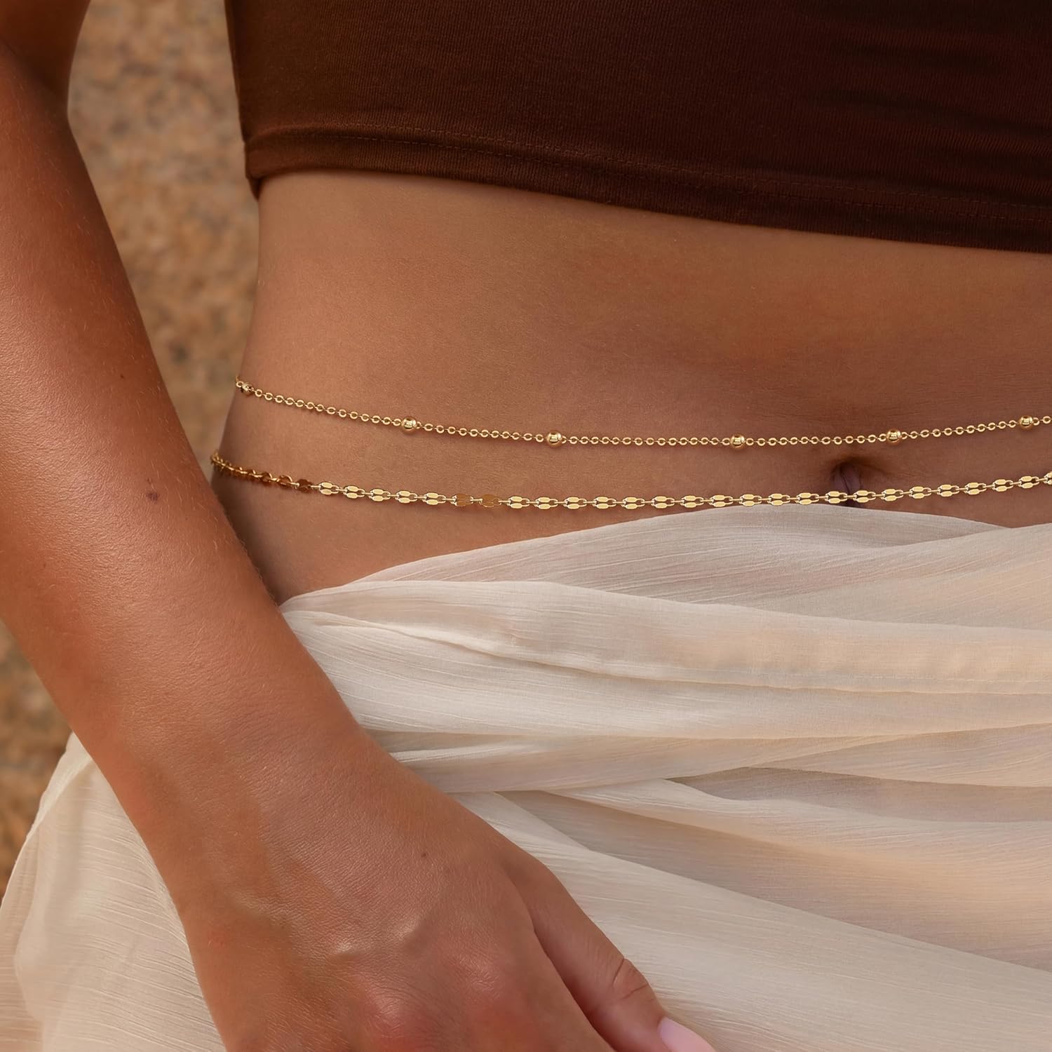 Pozłacany 14-karatowym złotem  – Body Jewelry Outfit recenzja i cena